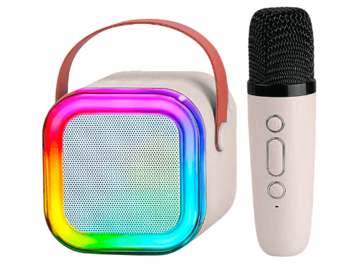 Parlante Bluetooth LED Con Microfono Inalambrico Para Karaoke K12