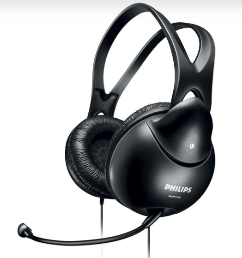 Audífonos con Micrófono Philips Easy Chat Negro