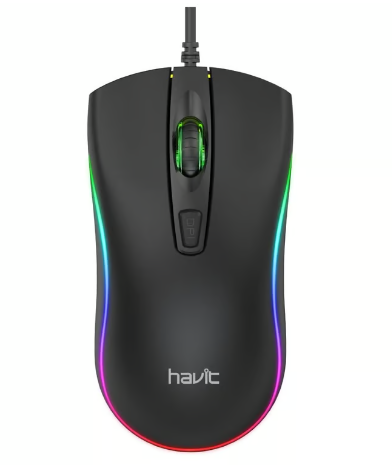 Mouse Inalámbrico 2.4 GHZ Havit HV-MS858GT, Diseño Elegante 4 teclas, 1600 DPI, P/PC- Rojo+negro.