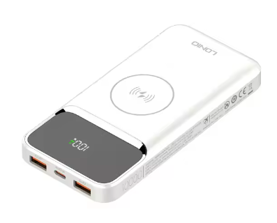 LDNIO-Powerbank PQ12 con magneto, 10000Mah, carga inalámbrica, 22,5 W, carga rápida, 15W, pantalla LED, cargador inalámbrico