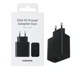 ADAPTADOR SAMSUNG 35W DUO CARGA RÁPIDA USB-C 35W
