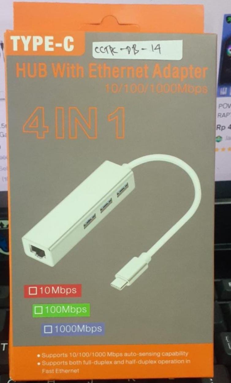 HUB WITH ETHERNET ADAPTER