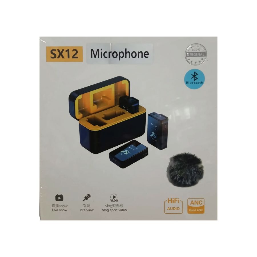 MICRÓFONOS INALÁMBRICOS 3 EN 1 TIPO C, IPHONE Y CÁMARA DSLR SX12