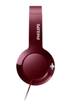 Philips Bass+ On-ear Wired Red Headset PURPURA