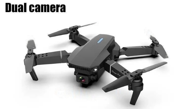 Dron Profesional E88 4K Dual Cámara WiFi HD RC Video Plegable SONGLINSL E88 4K
