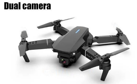 Dron Profesional E88 4K Dual Cámara WiFi HD RC Video Plegable SONGLINSL E88 4K