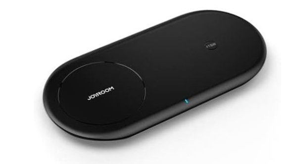 Joyroom JR-a26 2 in 1 Wireless Charger, 15 Watts, Black