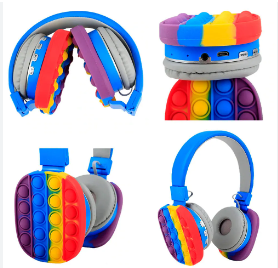 Auriculares Pop It Push con Bluetooth color azul