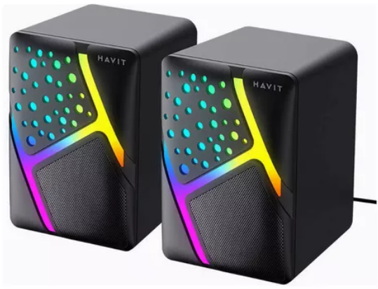 Parlante Gamer Rgb Havit Sk763 Usb 2.0 Negro