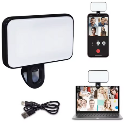 Mini luz de relleno portátil para Selfie, recargable, 3 modos de brillo ajustable, Clip para teléfono móvil, maquillaje, luz de relleno para ordenador