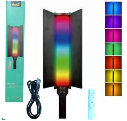 Barra de Luz Led Oled Lampara de Varilla de Mano RGB Recargable 60 cm