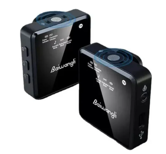 Micrófono Solapero Wireless Dual Para Blog Y Streaming SX39