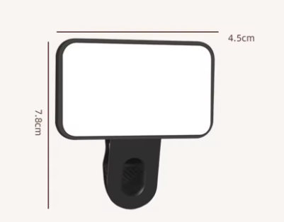 Mini luz de relleno portátil para Selfie, recargable, 3 modos de brillo ajustable, Clip para teléfono móvil, maquillaje, luz de relleno para ordenador