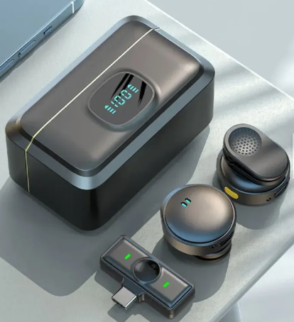 Micrófono inalámbrico USB C - 2 micrófonos 1 transmisor USB C