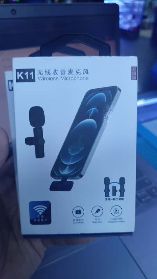 MICRÓFONO INALÁMBRICO RECARGABLE TIPO IPHONE - K11