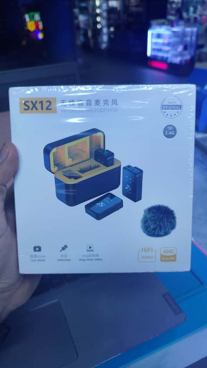 MICRÓFONOS INALÁMBRICOS 3 EN 1 TIPO C, IPHONE Y CÁMARA DSLR SX12