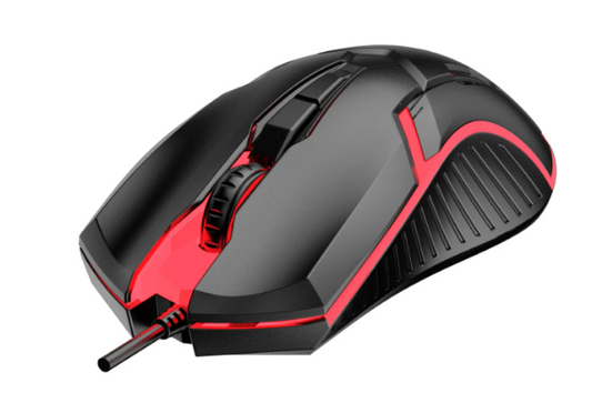 MOUSE GAMER GAMENOTE HAVIT MS1025, CON 4 BOTONES PERSONALIZABLE DE 1200 DPI C/NEGRO